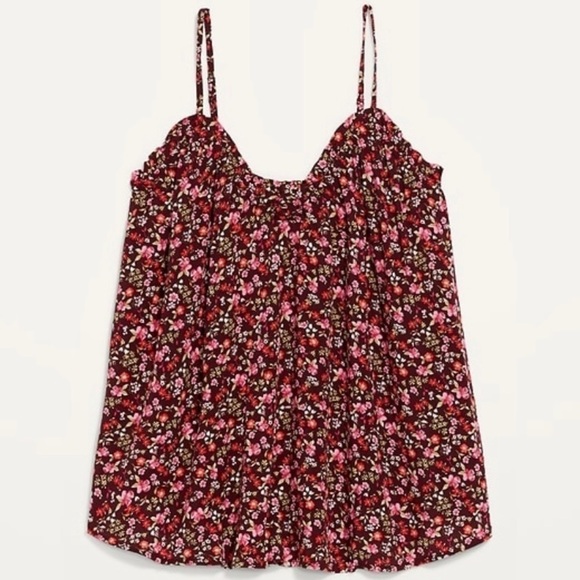 NWT Scoop-Neck Floral Swing Cami Blouse - XXL - Picture 1 of 3